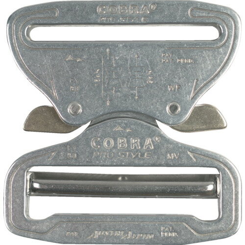 9006381024865｜250-9521 [FY50AVFXL ] 1販売システム上、送料無料と表記されていても、沖縄県・離島宛、大型商品は追加料金をいただく場合があります。別途費用が発生する場合、システムの都合上ご購入時の自動配信メールには追加料金が含まれておりません。当店でご注文内容を確認し、別途メールにてご請求金額を連絡致します。商品画像については実際の製品と異なる場合がございます。あくまでも商品のスペックをご確認の上ご注文をお願いいたします。※この商品は受注発注の商品です。その為メーカーに在庫がない場合がございます。その場合は大変申し訳ございませんがキャンセルとさせて頂きます。予めご了承下さい。250-9521特長トリガー部分が大きく手袋をしていても操作がしやすい設計です。プロスペックの強力なバックルです。ワンタッチでロックでき、ワンタッチで解除できます。過酷な環境下でも性能を発揮できます。両方トリガーを同時にクリックしないとロックが外れない安全設計です。用途ハーネスなどの締め付け用。仕様色：シルバー適合ベルト幅(mm)：50オス形状：自在メス形状：固定仕様2欧州規格(EN358)取得破断荷重：9kNXLトリガー材質_仕上本体：7075　アルミニウム質量65.000G注意落下防止用品ではありません。必ず破断荷重範囲内で使用下さい。使用前にはコブラがロックされていることをしっかりと確認して下さい。原産国オーストリアJANコード9006381024865「ルーペスタジオ」では、拡大鏡(虫眼鏡/ルーペ)、双眼鏡、単眼鏡、望遠鏡などのレンズ製品を主に取り扱っております。工具製品は常には在庫しておらずお取りよせとなります。ご了承下さい。バックル・ベルト バックルALPIN COBRAプロスタイル バックル 関連商品へ