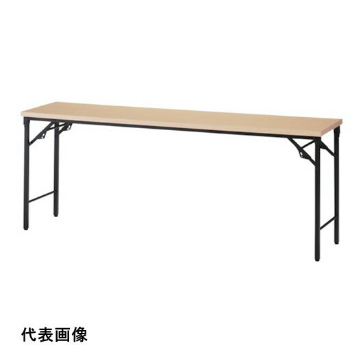 TRUSCO トラスコ中山 折りたたみ会議テーブル 900X450XH700 棚板なし ナチュラル [TST-0945-C] TST0945C 販売単位：1 送料無料