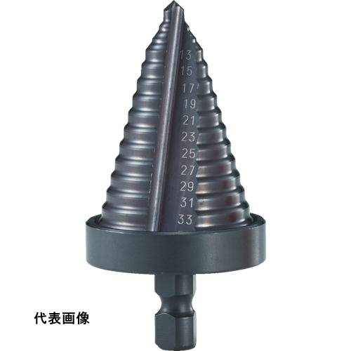ストレートシャンクタイプ TRUSCO トラスコ中山 ステップドリル 2枚刃黒染め表面処理 5~35mm 段数13 [N..