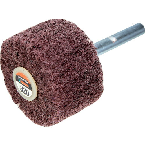 TRUSCO トラスコ中山 ナイロン軸付ホイール 外径40×厚み25×軸6 320♯ (5個入) [UFN425-320] 販売単位：1..