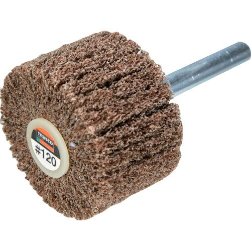 TRUSCO トラスコ中山 ナイロン軸付ホイール 外径40×厚み25×軸6 120♯ (5個入) [UFN425-120] 販売単位：1..