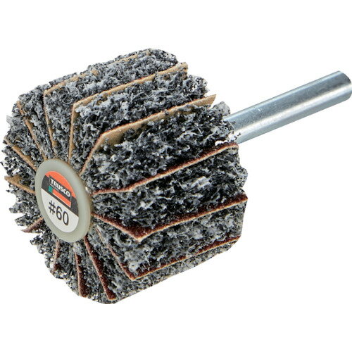 TRUSCO トラスコ中山 ナイロンミックスホイール 外径40X厚25X軸6 60♯(5個入) [F ...