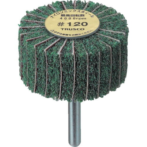 TRUSCO トラスコ中山 ナイロンミックスホイール 外径50X厚25X軸6 120♯ 5個入 [FM5025-120] 販売単位：1 送料無料