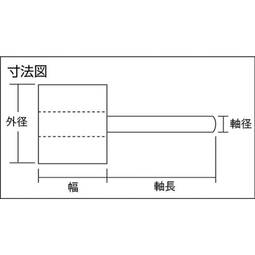 MURAKO 軸付フラップ金具無し 外径30 幅20 軸径6mm 40# [KN3020 40] 10個セット 送料無料