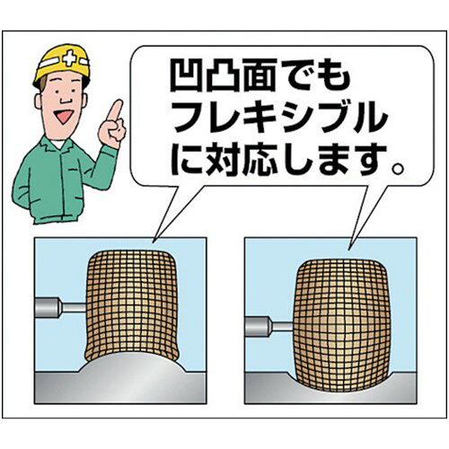 TRUSCO トラスコ中山 軸付ソフトホイール 外径40X厚25X軸6 (5個入) 粒度#400 400# [YS425 400] 販売単位：1 送料無料
