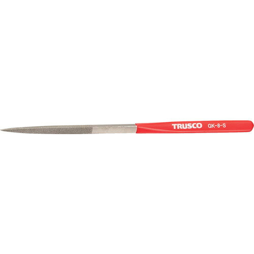 TRUSCO トラスコ中山 ダイヤモンドヤスリ 鉄工用#140 三角 1本入 全長200mm(8本組サイズ) ヤスリ やすり 工具 研磨 削る おすすめ [GK-8-S] 販売単位：1 loupe-studio-10087033 ルーペスタジオ パッケージ画像