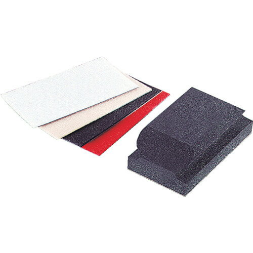 TRUSCO トラスコ中山 【売切廃番】ダイヤハンドラッパーセット パッド、替シート各1枚(#80・#180、#320..