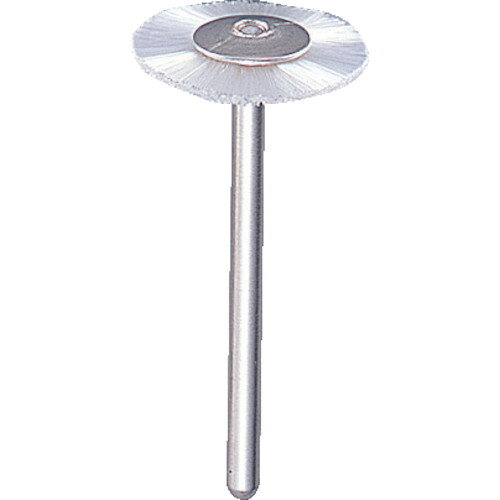 4989999251401｜216-7638 [203H6] 1本販売 こちらの商品はメール便対応商品です。メール便対応数：15（※1回のご注文で対応数の合計が101以上だとメール便は対応できませんので予めご了承下さい。) 商品画像については実際の製品と異なる場合がございます。あくまでも商品のスペックをご確認の上ご注文をお願いいたします。※この商品は受注発注の商品です。その為メーカーに在庫がない場合がございます。その場合は大変申し訳ございませんがキャンセルとさせて頂きます。予めご了承下さい。216-7638特長軸付なので取り付け交換が容易です。コンパクトで高速回転のため操作しやすく、作業性に優れた平型ブラシです。用途細かい溝、コーナーの調整、凹凸部、パイプの内面の研磨。使用工具:変速式電動マイクログラインダー。仕様線径(mm)：0.20毛材：ナイロン外径(mm)：20軸長(mm)：40軸径(mm)：3最高使用回転数(rpm)：15000摘要：仕上げ、艶出し、クリーニング厚さ(mm)：1.5材質_仕上軸：快削鋼毛材：ナイロン質量3.400G注意エアーツールは使用不可です。最高使用回転数以下で使用してください。安全にご利用いただくために保護具を着用下さい。原産国日本JANコード4989999251401「ルーペスタジオ」では、拡大鏡(虫眼鏡/ルーペ)、双眼鏡、単眼鏡、望遠鏡などのレンズ製品を主に取り扱っております。工具製品は常には在庫しておらずお取りよせとなります。ご了承下さい。軸付ブラシ 軸付ホイールブラシTRUSCO 平型ブラシ 関連商品へ