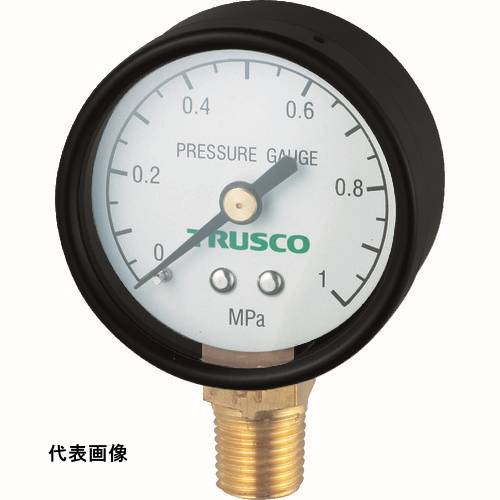 TRUSCO トラスコ中山 圧力計 表示板径Φ40 立型口径R1/8表示 [TP-G40A] 販売単位：1