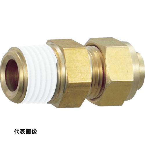 継手 配管 ネジ ねじ 建築 TRUSCO トラスコ中山 クイックシール継手 コネクタ φ8 呼びR1/8 工事 [TSA-8-01C] 販売単位：1