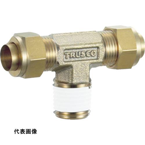 継手 配管 ネジ ねじ 建築 TRUSCO トラスコ中山 配管継手 クイックシール継手 インサートレスチーズ Φ4 呼びR1/8 工事 [TSA-4-01T] 販売単位：1