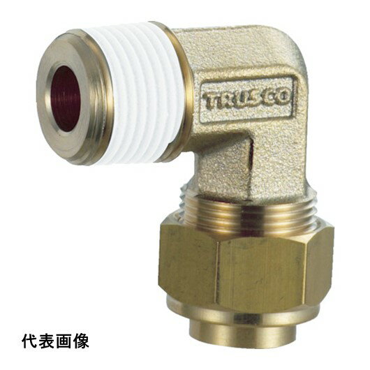 継手 配管 ネジ ねじ 建築 TRUSCO トラスコ中山 配管継手 クイックシール継手 インサートレスエルボ Φ6 呼びR1/8 工事 [TSA-6-01L] 販売単位：1