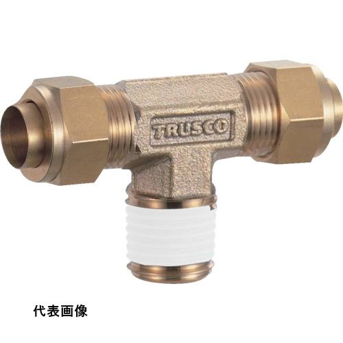 継手 配管 ネジ ねじ 建築 TRUSCO トラスコ中山 配管継手 クイックシール継手 インサートレスチーズ Φ10 呼びR1/4 工事 [TSA-10-02T] 販売単位：1