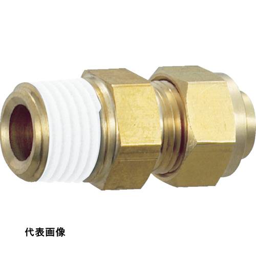 継手 配管 ネジ ねじ 建築 TRUSCO トラスコ中山 クイックシール継手 コネクタ φ12 呼びR3/8 工事 [TSA-12-03C] 販売単位：1