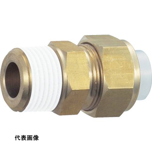 継手 配管 ネジ ねじ 建築 TRUSCO トラスコ中山 クイックシール継手 コネクタ φ6X4.5 呼びR1/8 工事 [TS-6X45-01C] 販売単位：1