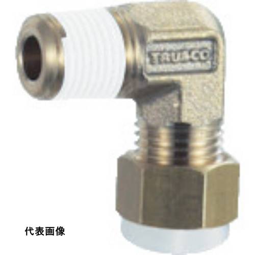 継手 配管 ネジ ねじ 建築 TRUSCO トラスコ中山 配管継手 クイックシール継手 エルボ Φ10×7.5 呼びR1/4 工事 [TS-10X75-02L] 販売単位：1