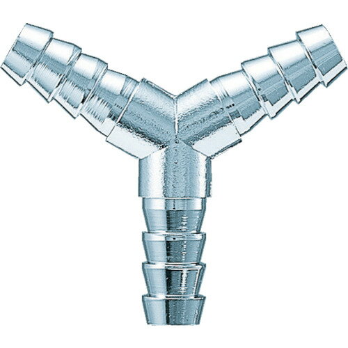 継手 配管 ネジ ねじ 建築 TRUSCO トラスコ中山 ホース用継手 三叉ホース口 1/4 5個入 工事 [MH-209] 販売単位：1