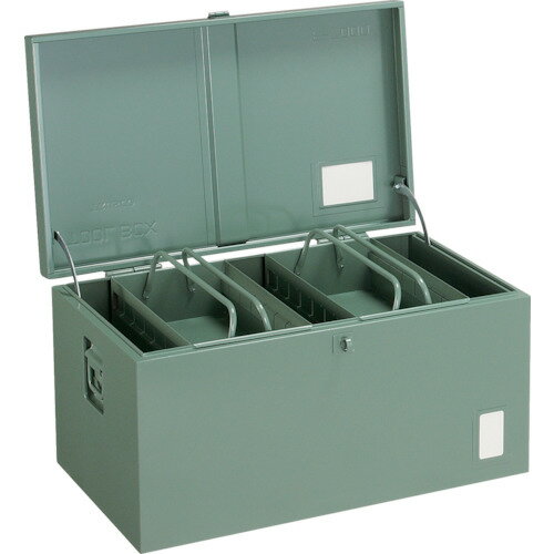 スチール製 TRUSCO トラスコ中山 中型車載用工具箱 中皿付 700X420X370 [F-7000] 販売単位：1 送料無料