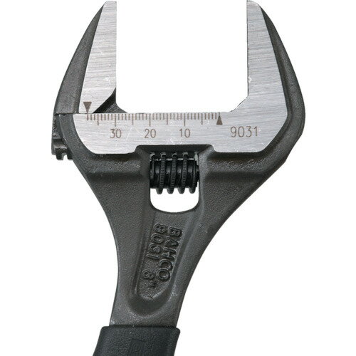 活扳手 - レンチ おすすめ ナット ボルト 固定 工具 BAHCO 大口モンキーレンチ 最大口開き38mm ブラック仕上げ 修理 メンテナンス 点検 [9031] 販売単位：1