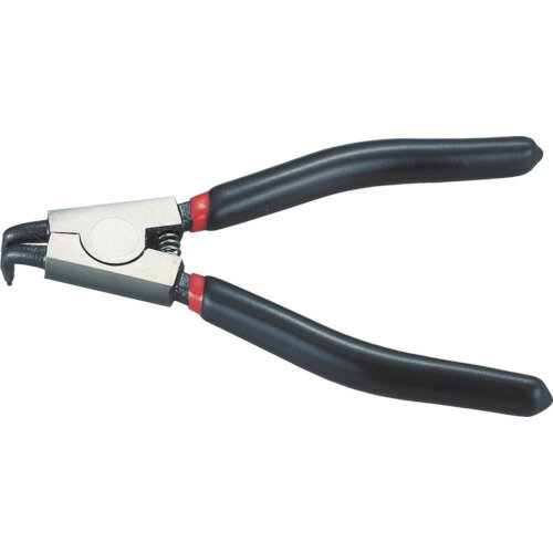 TRUSCO トラスコ中山 スナップリングプライヤー 140mm(軸用・曲爪) [TRP-140SB] 販...