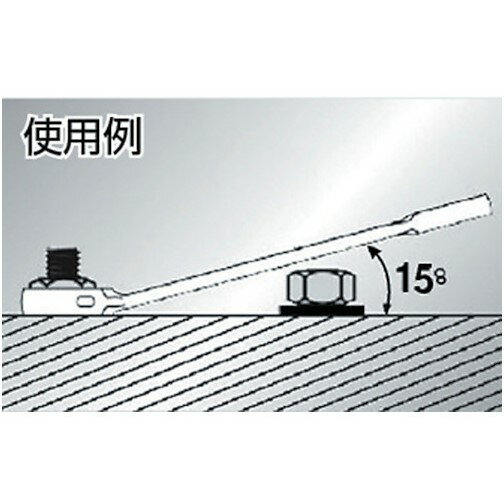 TRUSCO トラスコ中山 切替式ギヤレンチ コンビタイプ 19X19 ノンクロム [TGRN-19R] 販売単位：1