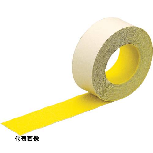 4989999089073｜256-4629 [TNS50] 1巻販売 商品画像については実際の製品と異なる場合がございます。あくまでも商品のスペックをご確認の上ご注文をお願いいたします。※この商品は受注発注の商品です。その為メーカーに在庫がない場合がございます。その場合は大変申し訳ございませんがキャンセルとさせて頂きます。予めご了承下さい。256-4629特長簡単な施工で確実に足もとの滑りを止め、安全度を高くします。水や油がかかっても滑り止め効果が変らず、縞鋼板などの凹凸面にもよくなじみ、優れた接着力で貼り付け直後から使用が可能です。カーボンニュートラルガス使用により、従来比61％排出量を削減しました（製造時）。用途屋外用。（素足以外で歩行する場所全般）水や油で滑りやすい場所に。仕様色：イエロー幅(mm)：50長さ(m)：5厚さ(mm)：0.8仕様2粘着力：20N/25mm引張強度：147N/25mm切断にはカッターが必要材質_仕上基材:アルミ箔粘着剤:アクリル系砥粒:炭化ケイ素、酸化アルミニウム質量300.000G原産国日本JANコード4989999089073「ルーペスタジオ」では、拡大鏡(虫眼鏡/ルーペ)、双眼鏡、単眼鏡、望遠鏡などのレンズ製品を主に取り扱っております。工具製品は常には在庫しておらずお取りよせとなります。ご了承下さい。すべり止めテープ すべり止めテープ（屋外用）TRUSCO ノンスリップテープ 屋外用 関連商品へ
