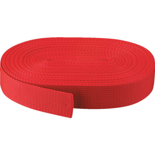 TRUSCO トラスコ中山 PPベルト幅30mmX長さ10m 赤 [PPB-3010 R] 販売単位：1(4)