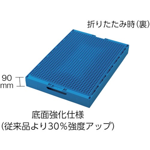 TRUSCO トラスコ中山 折りたたみコンテナフタ付 75L 透明 [TR-F75B TM] 販売単位：...