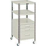 スチール製ワゴン ボルトタイプ TRUSCO トラスコ中山 V型ツールワゴン 350X420XH798 3段引出付 [VS-2] 販売単位：1 送料無料