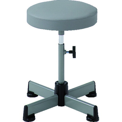 TRUSCO トラスコ中山 作業用チェア Φ315XH410ー530 キャスター無 グレー [L-60] 販売単位：1 送料無料