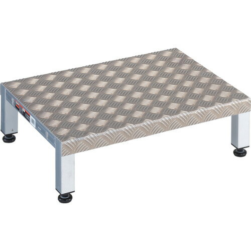 TRUSCO トラスコ中山 高床式アルミ製ステップ 600X450XH190~220 [TFSH-0645AL] 販売単位：1 送料無料