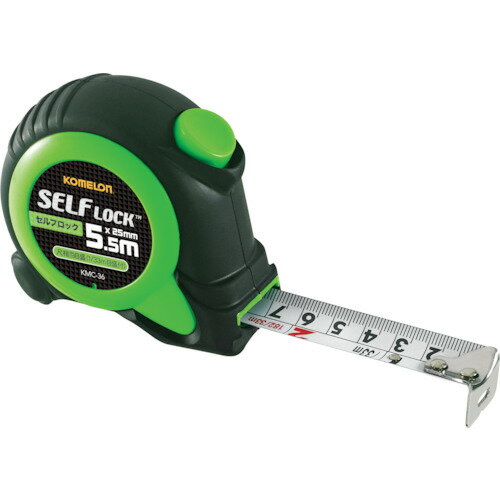 KOMELON セルフロック 5.5M 爪巾25MM(尺相当目盛) [KMC-36-55-25S] KMC365525S 販売単位：1