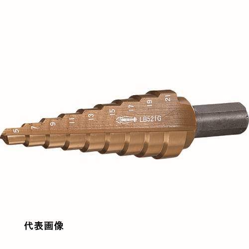 ストレートシャンクタイプ エビ ステージドリル Tinコーティング 5段 軸径10mm 4-12 [LB412AG] 販売単..