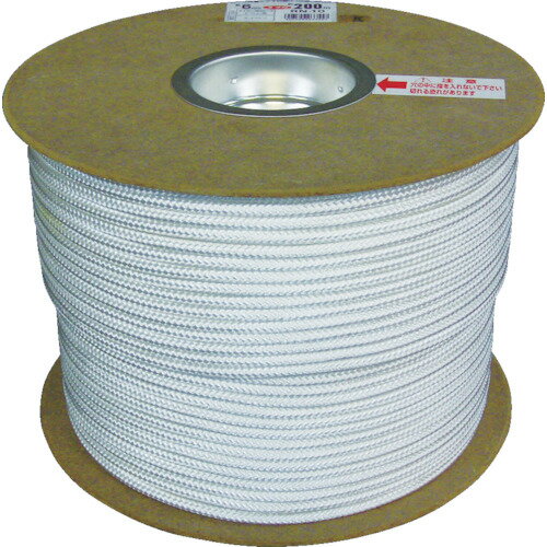 ナイロン ユタカメイク ナイロンロープ16打ドラム巻 6φ×200m [PRN-10] 販売単位：1 送料無料