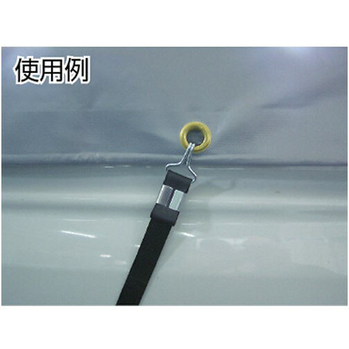 ユタカメイク ゴム チューブロープ(2本線カギフック) 20mm×0.8m [TT16-1] 販売単位：1
