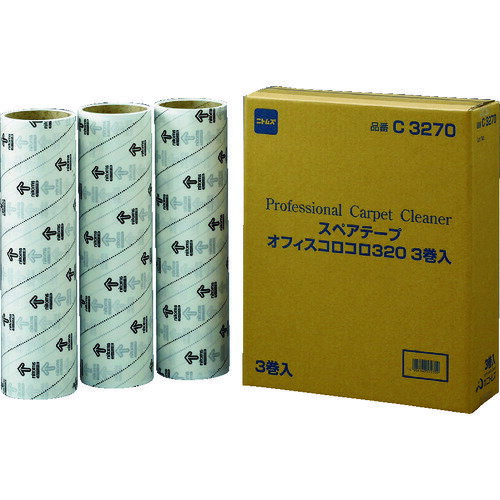ニトムズ オフィスコロコロスペアテープ320mm (3巻入) [C32...(4.0)