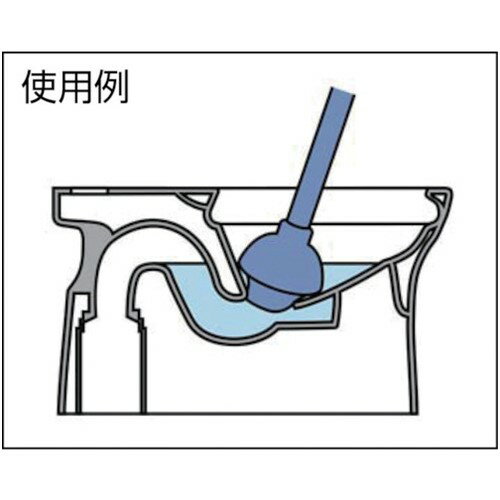 トイレ 排水管 排水口 つまり コンドル ラバーカップ 洋式 大 トイレつまり取り用 幅165×長さ620mm 吸引 パッコン 通水 清掃 [C286-00LU-MB] 販売単位：1