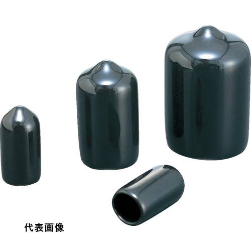 IWATA 保護キャップ 丸 (100個入) 黒 [HLDP65-B] 販売単位：1