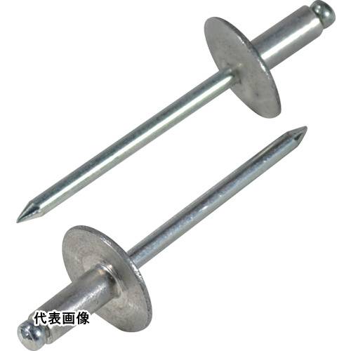 エビ ブラインドリベット・ラージフランジ アルミ/スティール6-3 (500本入) [NSA63LF] 販売単位：1 送..