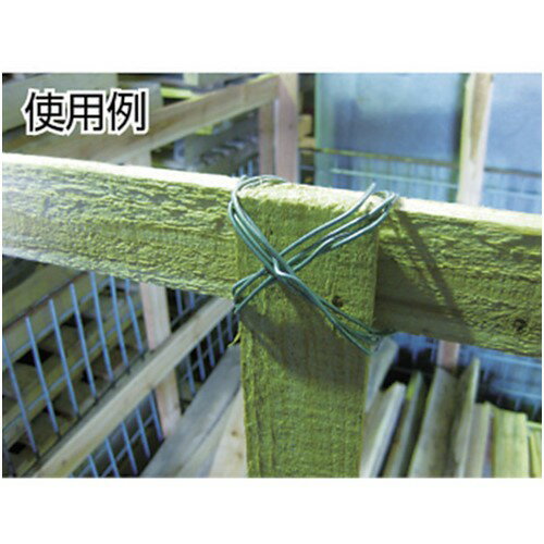TRUSCO トラスコ中山 スチール針金 小巻タイプ #22 線径0.7mm×70m 溶融亜鉛メッキ [TYWS-07] 販売単位：1