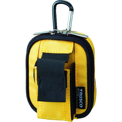 4989999033243｜363-8731 [TCTC1803Y] 1個販売商品画像については実際の製品と異なる場合がございます。あくまでも商品のスペックをご確認の上ご注文をお願いいたします。※この商品は受注発注の商品です。その為メーカーに在庫がない場合がございます。その場合は大変申し訳ございませんがキャンセルとさせて頂きます。予めご了承下さい。363-8731特長ベルトを外さなくても脱着可能なボタンホックタイプです。超はっ水加工です。カラビナ付(アルミ製)です。現場で使用する小物や工具類の収納に最適です。仕様色：イエロー幅(mm)：85奥行(mm)：55高さ(mm)：110仕様2ベルト通し幅：65mmチャック式開閉(前面ポケットはマジック式テープ)材質_仕上ポリエステル質量120.000G原産国中国JANコード4989999033243「ルーペスタジオ」では、拡大鏡(虫眼鏡/ルーペ)、双眼鏡、単眼鏡、望遠鏡などのレンズ製品を主に取り扱っております。工具製品は常には在庫しておらずお取りよせとなります。ご了承下さい。ツールケース ツールケースTRUSCO 【売切廃番】 関連商品へ