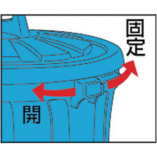 TRUSCO トラスコ中山 エコペール 丸型 45L [RBK-45] 販売単位:1 [3]