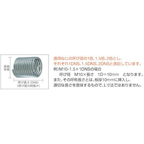 スプリュー M3X0.5mm [M3-0.5X1.5DNS] 100個セット