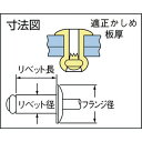 POP オープンリベット(アルミ鉄)φ3.2、TAPD46BS (1000本入) [TAP-D46BS] 販売単位：1 送料無料 3