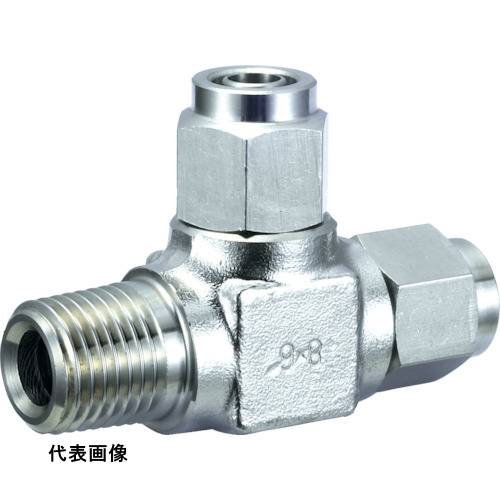 くい込み管継手 フッ素樹脂チューブ用 TRUSCO トラスコ中山 SUSメイルランティ 適用チューブ径8X6 ねじR3/8 [TS8-03RT] 販売単位：1 送料無料