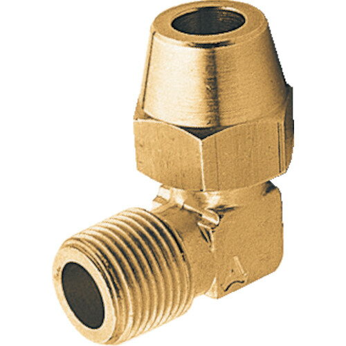 フレアジョイント 銅管用 ASOH フレアーエルボ PT3/8XΦ10 [FL-1310] 販売単位：1