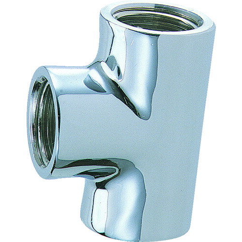 KAKUDAI 水道配管用継手 チーズ(クローム) 呼び径Rc1/2 [6126AY-13] 販売単位：1