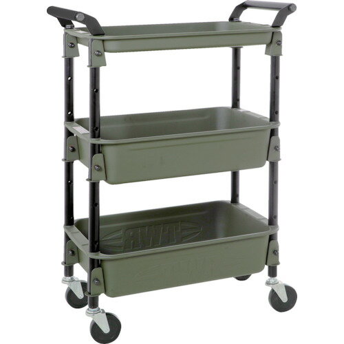 TRUSCO トラスコ中山 ツールワゴンロイヤル586×320×833深2浅1 つや消しOD [TWR-4-MOD] TWR4MOD 販売単..