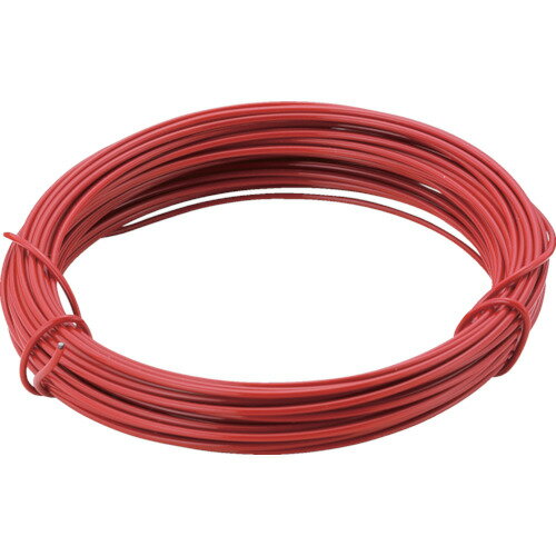 被覆タイプ TRUSCO トラスコ中山 カラー針金 小巻タイプ 赤 20番手 線径0.9mm×15m [TCWS-09R] 販売単位：1
