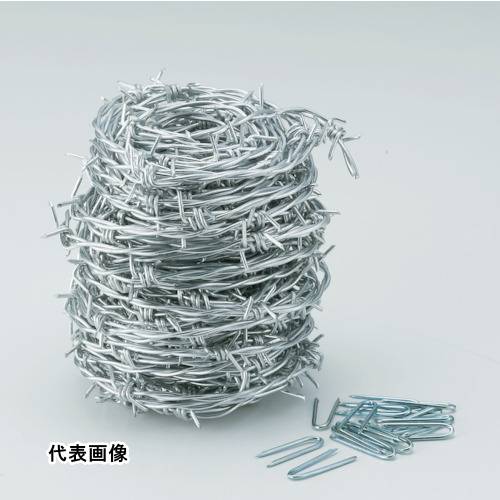 TRUSCO トラスコ中山 有刺鉄線 溶融亜鉛メッキ 1.9mm×100m [TUW-20-100] 販売単位：1 送料無料